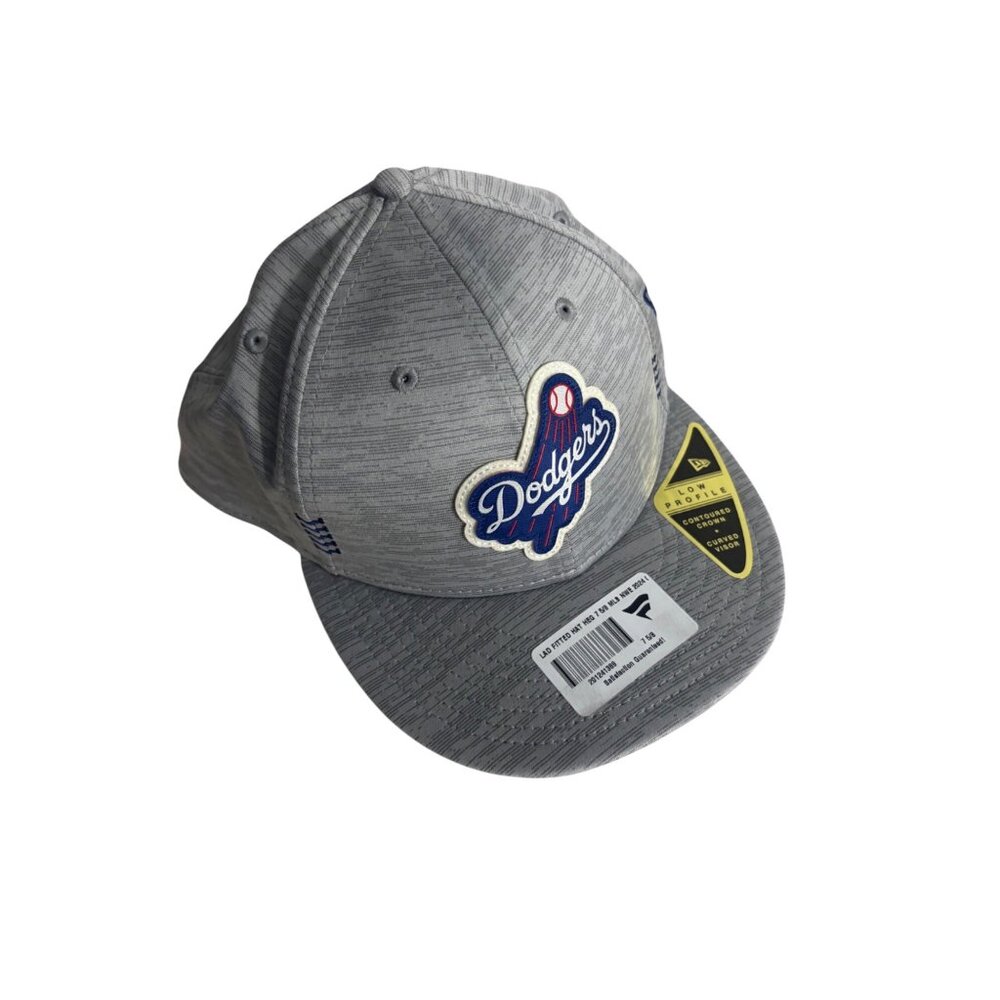 Los Angeles Dodgers Fitted Cap 7 5/8 New Era MLB 2024 Gray